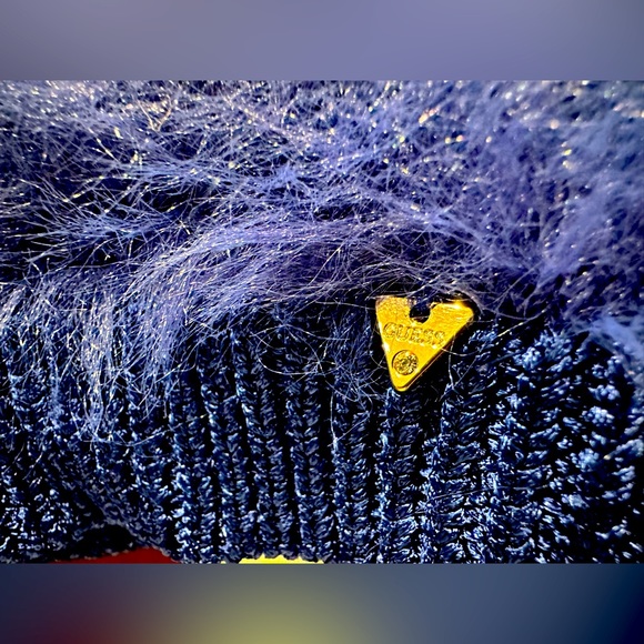 Guess - Fluffy Blue Sweater - Picture 5 of 5